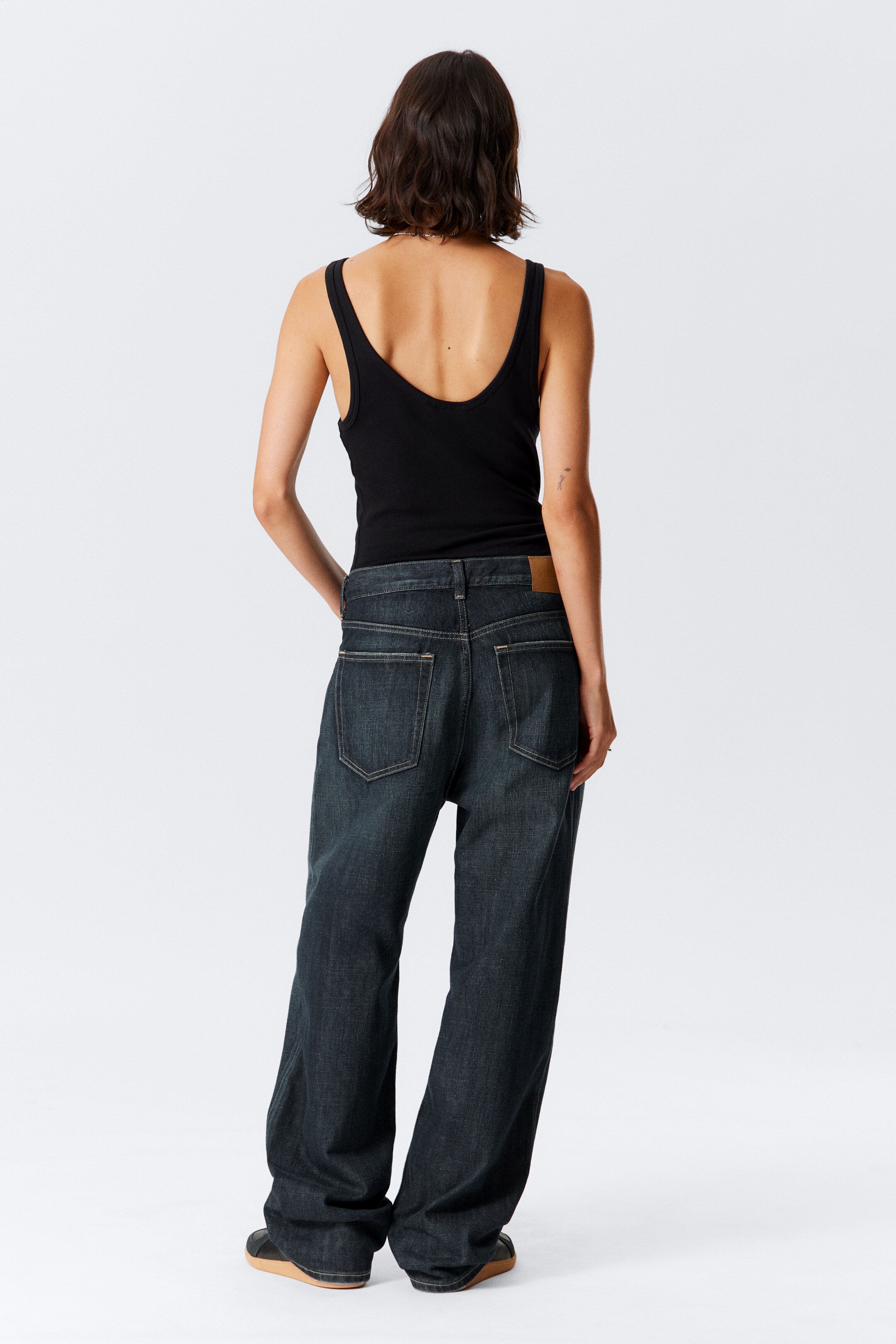 Vezi imaginea mai mare: Galaxy Loose Straight Leg Jeans - Albastru Oceanic - Albastru Închis - BĂRBAŢI | H&M RO 8