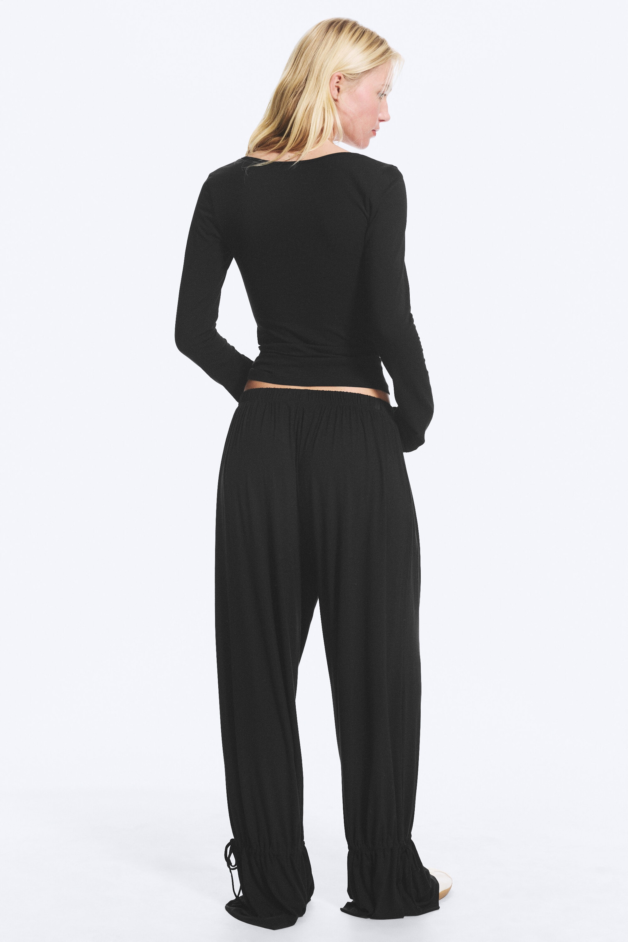 Zwart - Tricot ballonbroek - 3