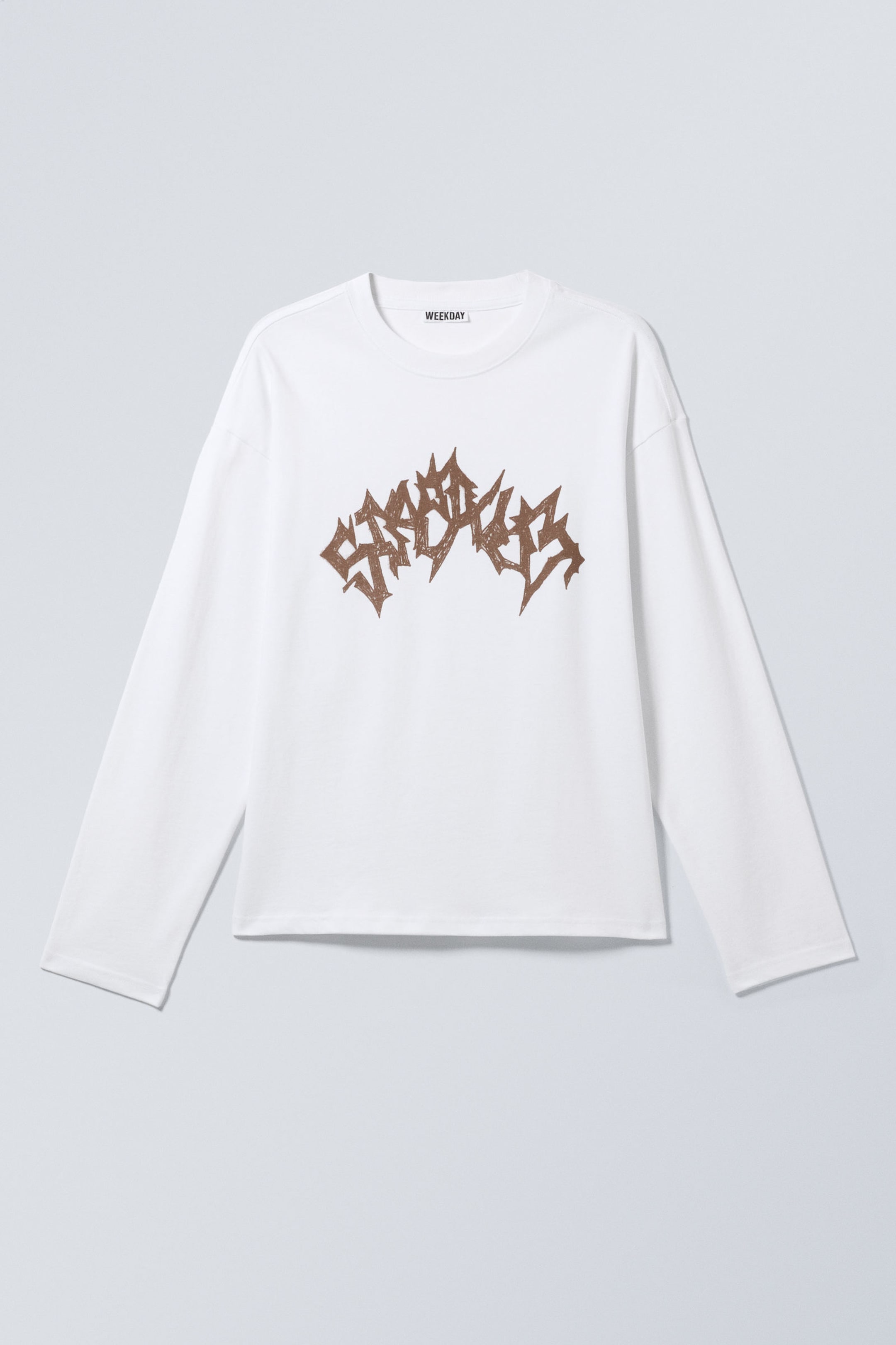 White - Stardust - Great Boxy Graphic Long Sleeve T-shirt - 3