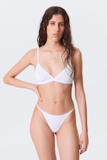 Black & White - 2-pack Cotton Tanga Thongs - 0