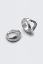 Dusty Silver - 2-pack Chunky Sculptural Rings - 0