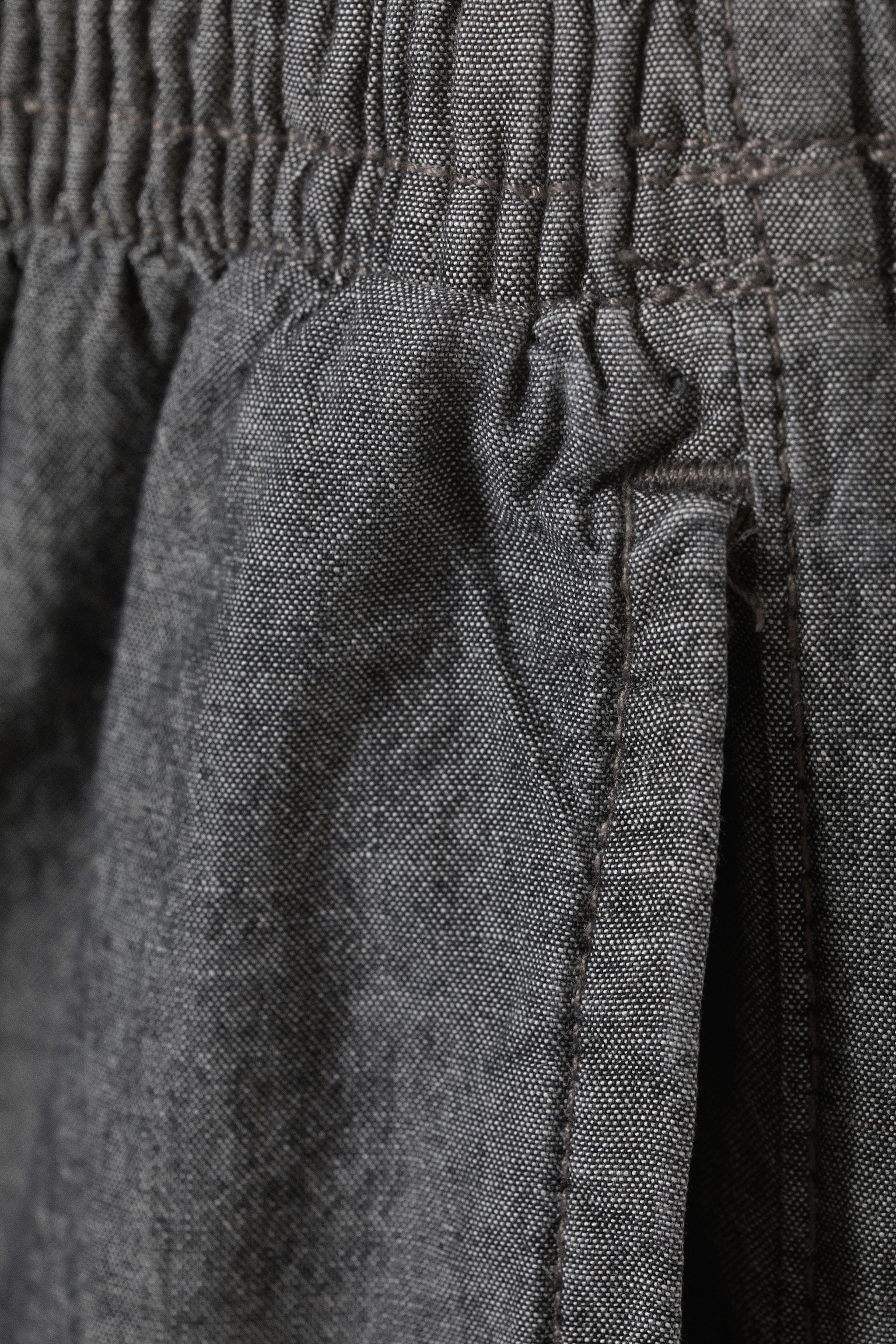 Weite Chambray-Jeans - Schwarz meliert/Verwaschenes Blau - 5