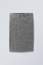 Washed Black - Bell Corset Skirt - 0