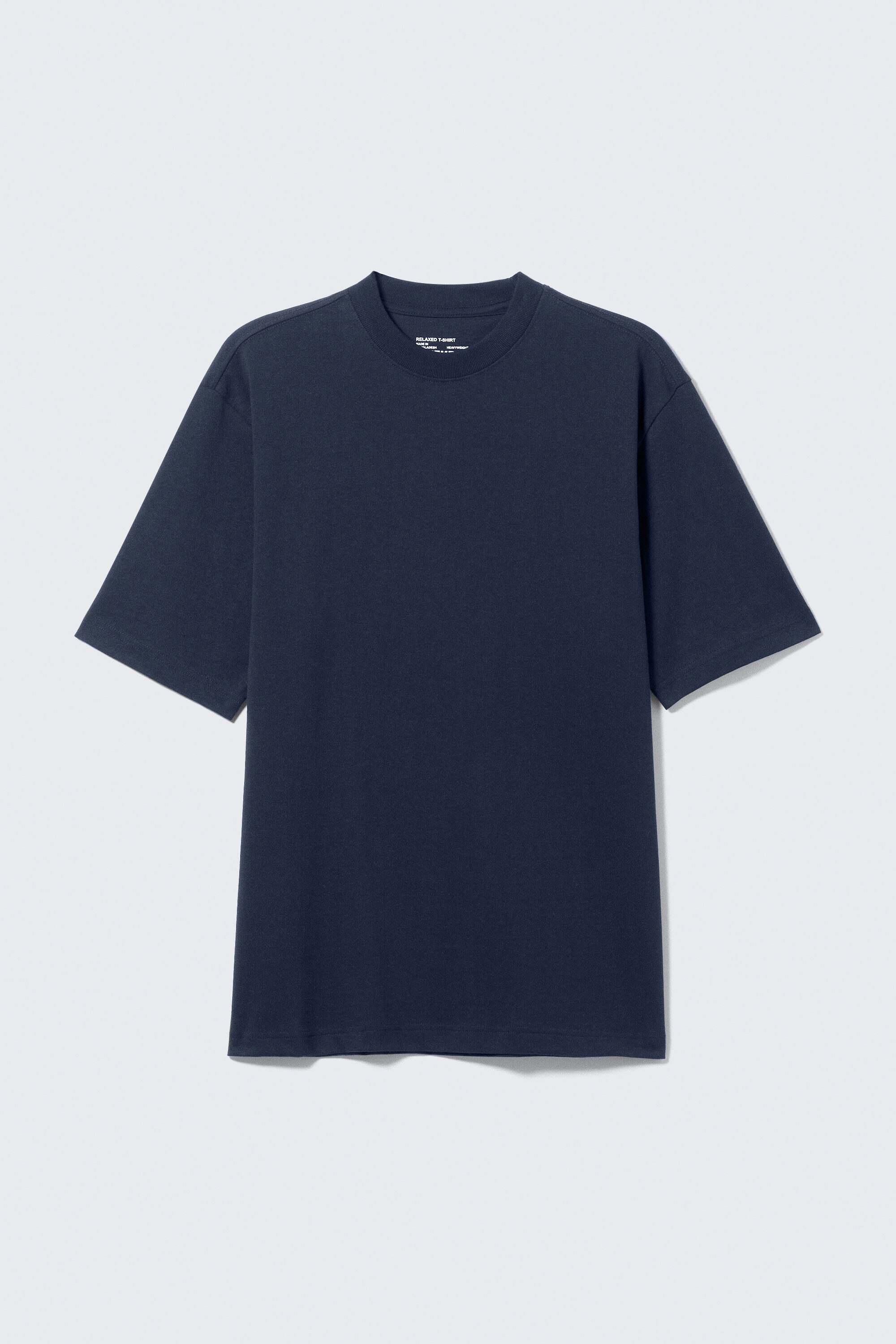 relaxed fit t-shirt - Dark Navy Blue | Weekday WW