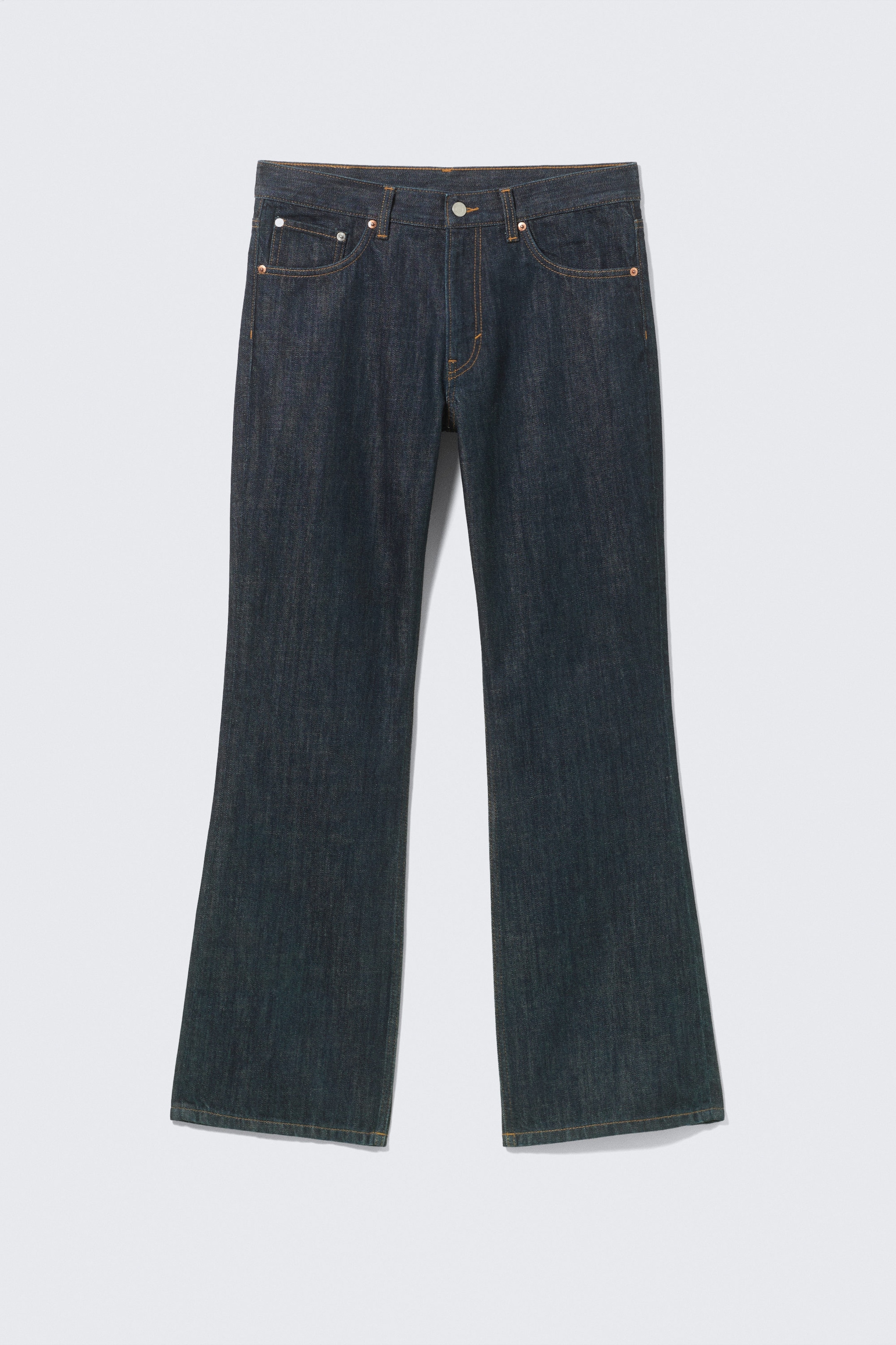 Blue Rinse – Bleu foncé - Jean bootcut décontracté taille moyenne Mercury - 5