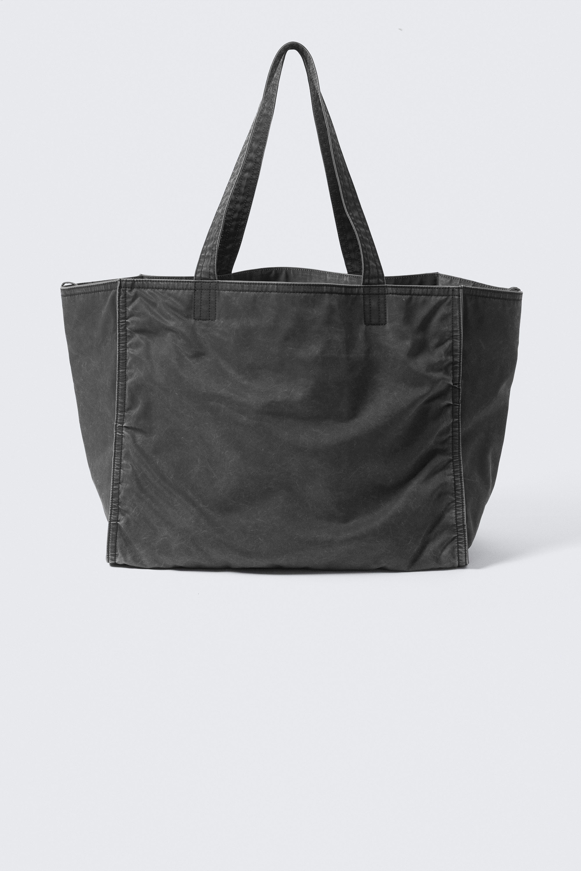 Tvättad Svart - Stor tvättad shopper - 1