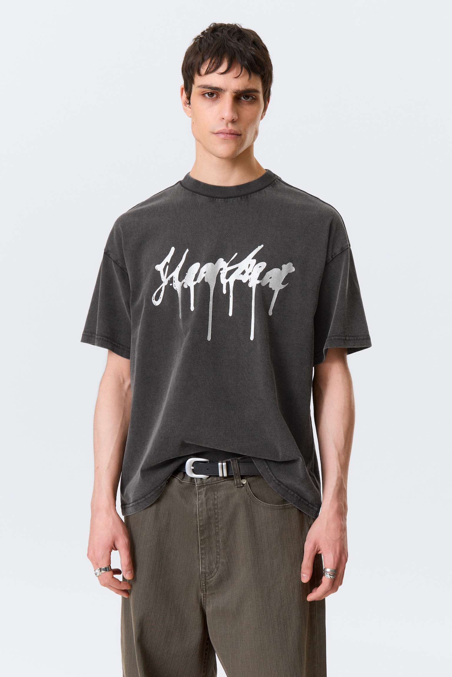 T-shirt carré à imprimé graphique Great - Noir - Heartbeat/Blanc - Dreams/Bleu vif - Four Man Gang/Noir - Midnight - 3