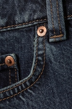 Blue Anthem - Medium Blue - Low Rise Slim Denim Mini Skirt - 4