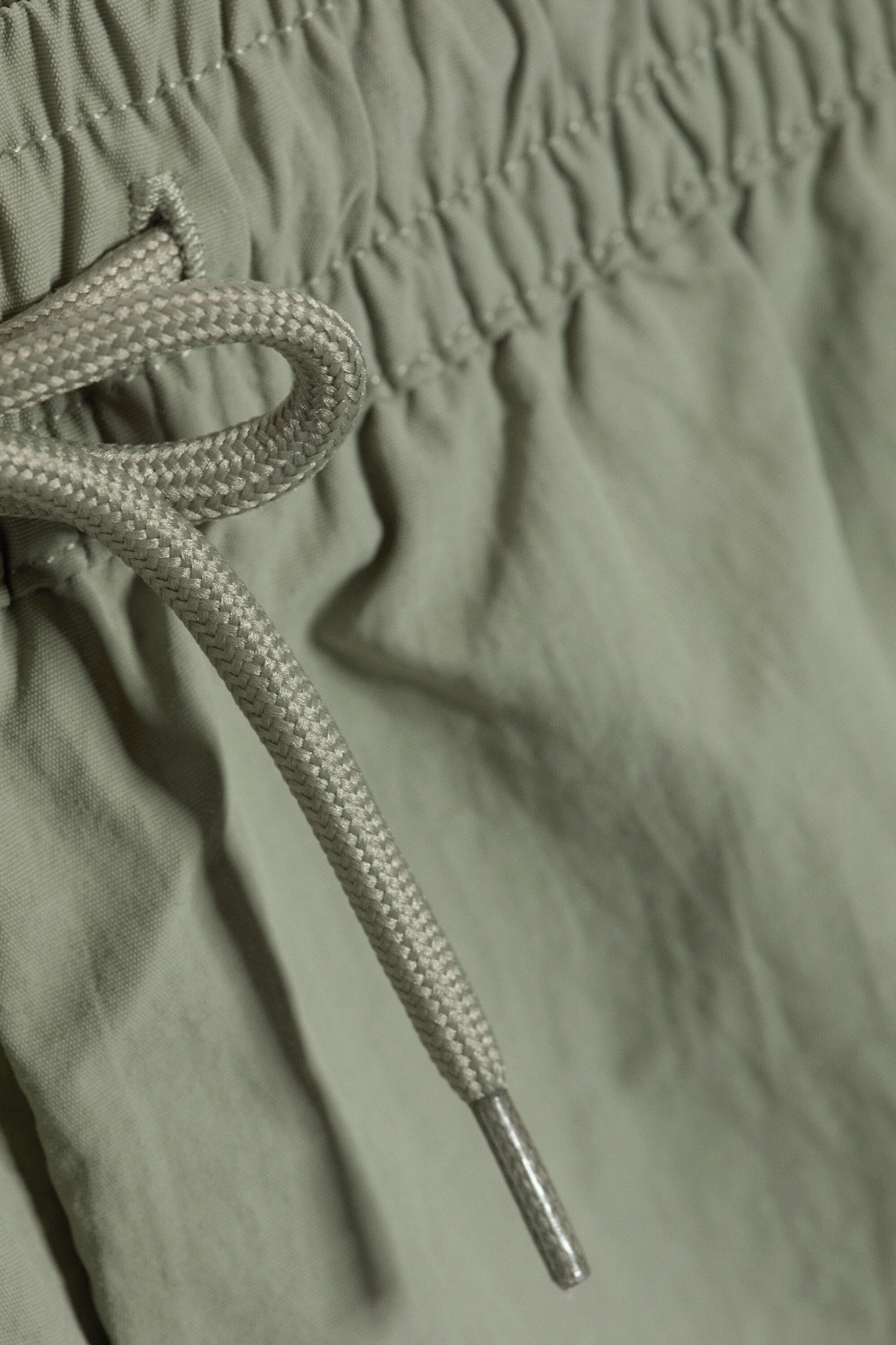 Licht vaal kakigroen - Tan structuur zwembroek - 4