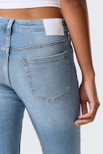 Climb Blue - Ljusblå - Katsumi low waist slim flared leg jeans - 4