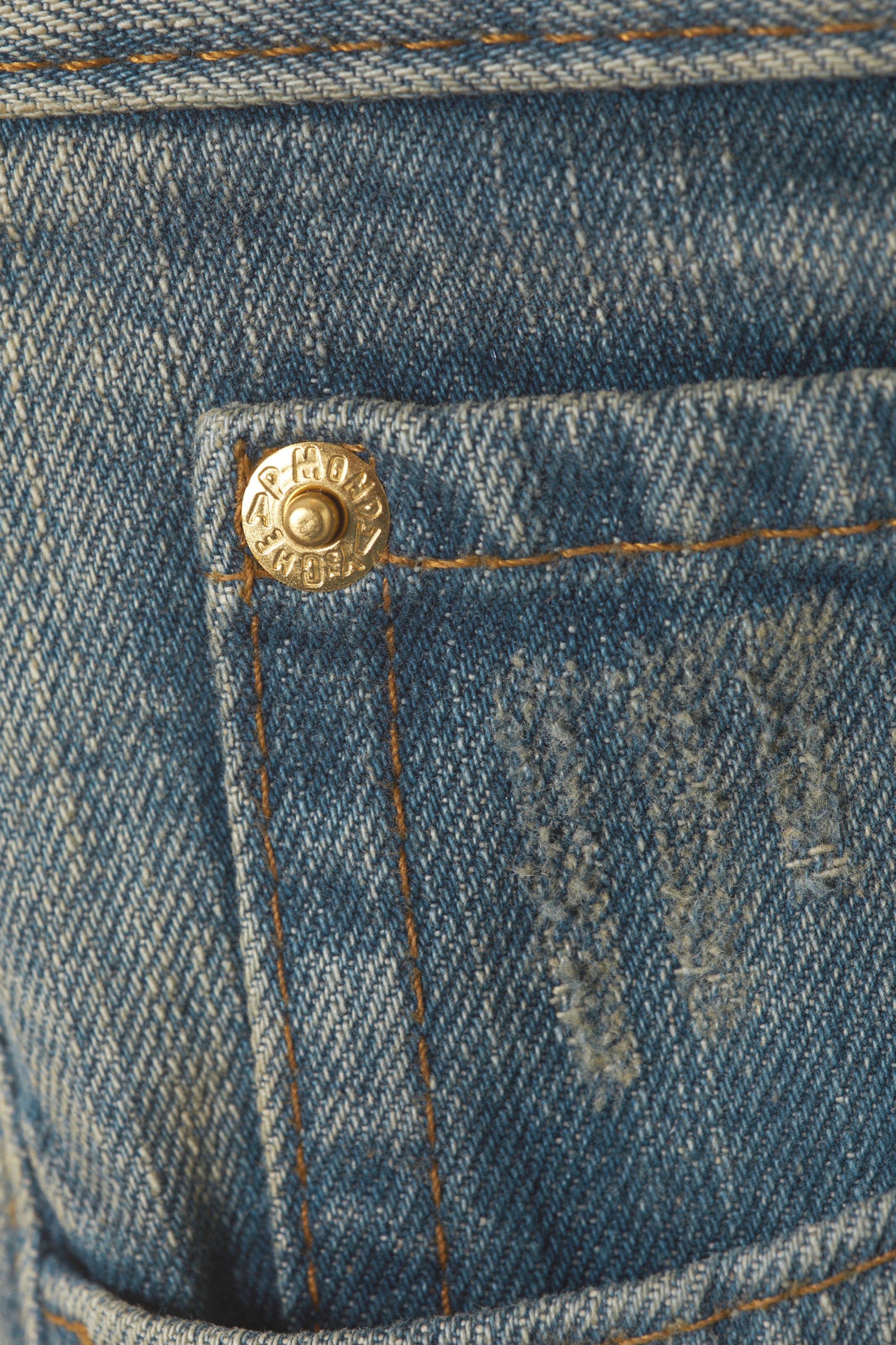 Canyon Blue - Medium Blue - Rad Super Regular Waist Loose Wide Jeans - 2