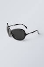 Black - Oversized Sunglasses - 1