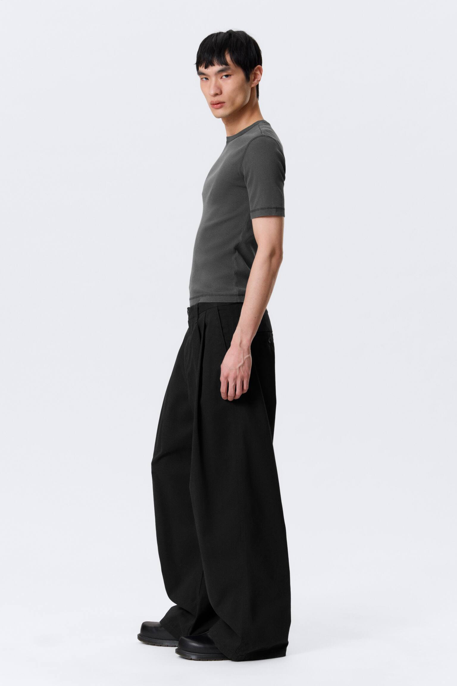 Chinos in twill di cotone Otis - Nero/Light Beige/Grigio scuro - 6