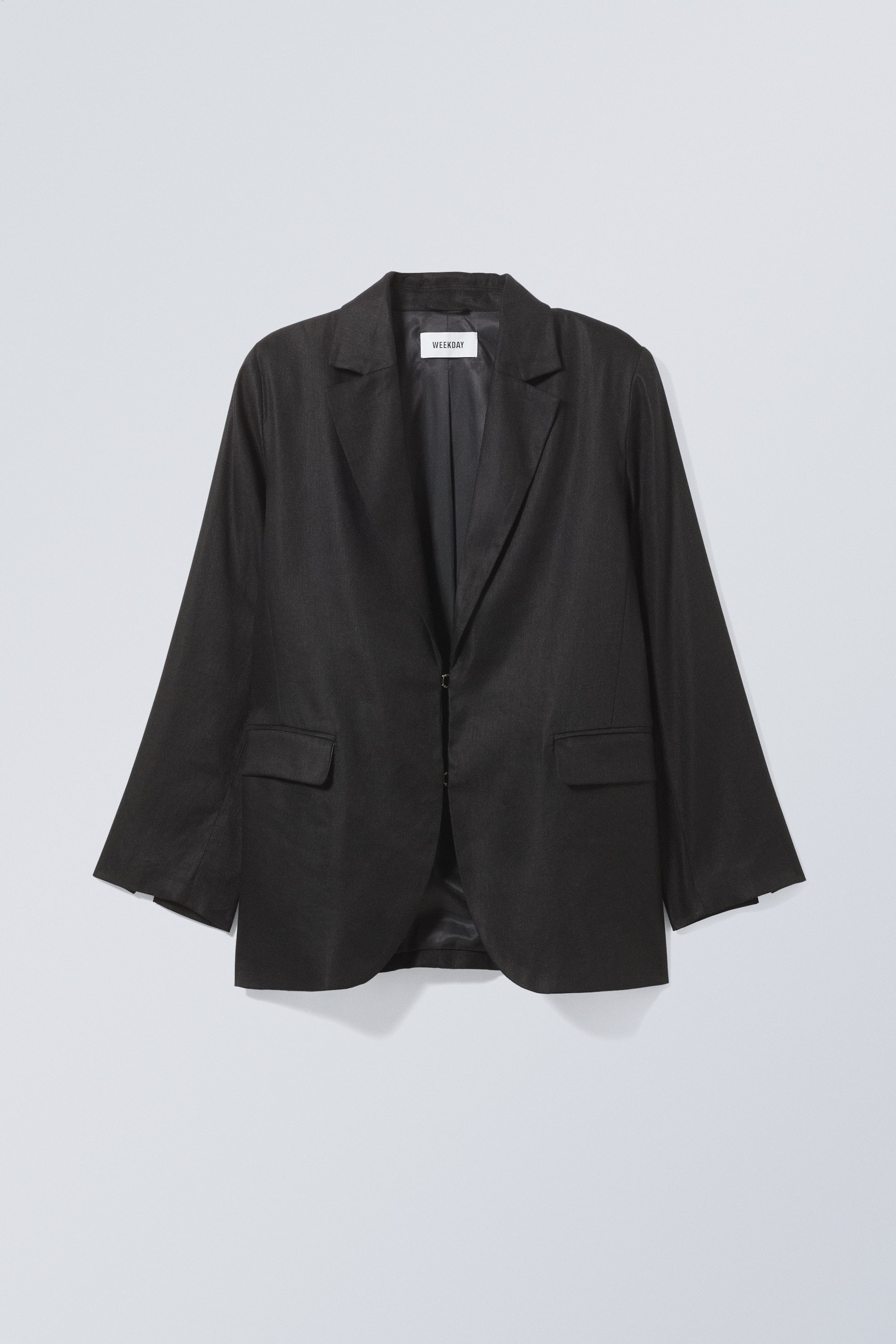 Black - Nova Linen Blazer - 0
