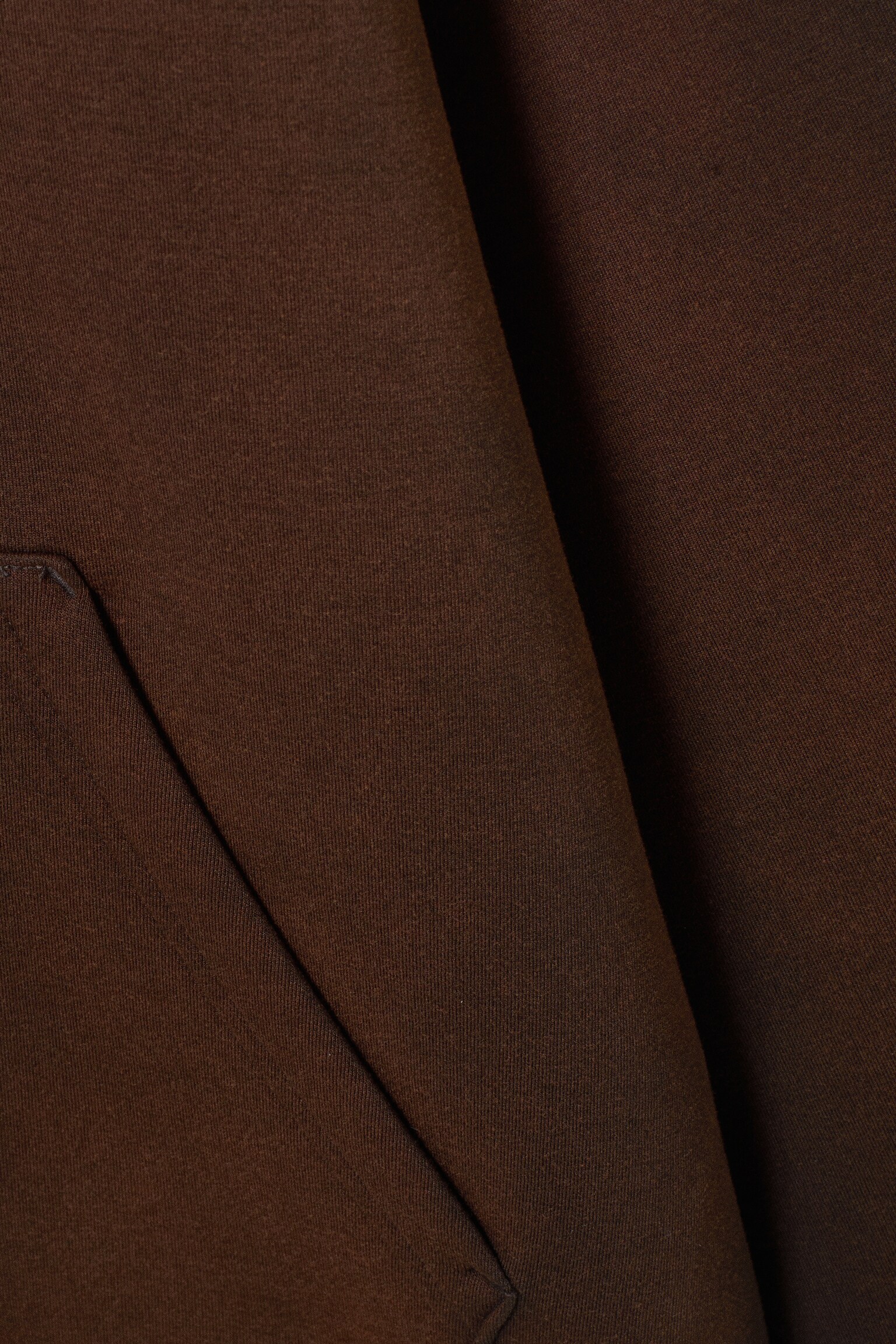 Simon – Verwaschener Scuba-Zip-Hoodie. - Gewaschenes Dunkelbraun - 4