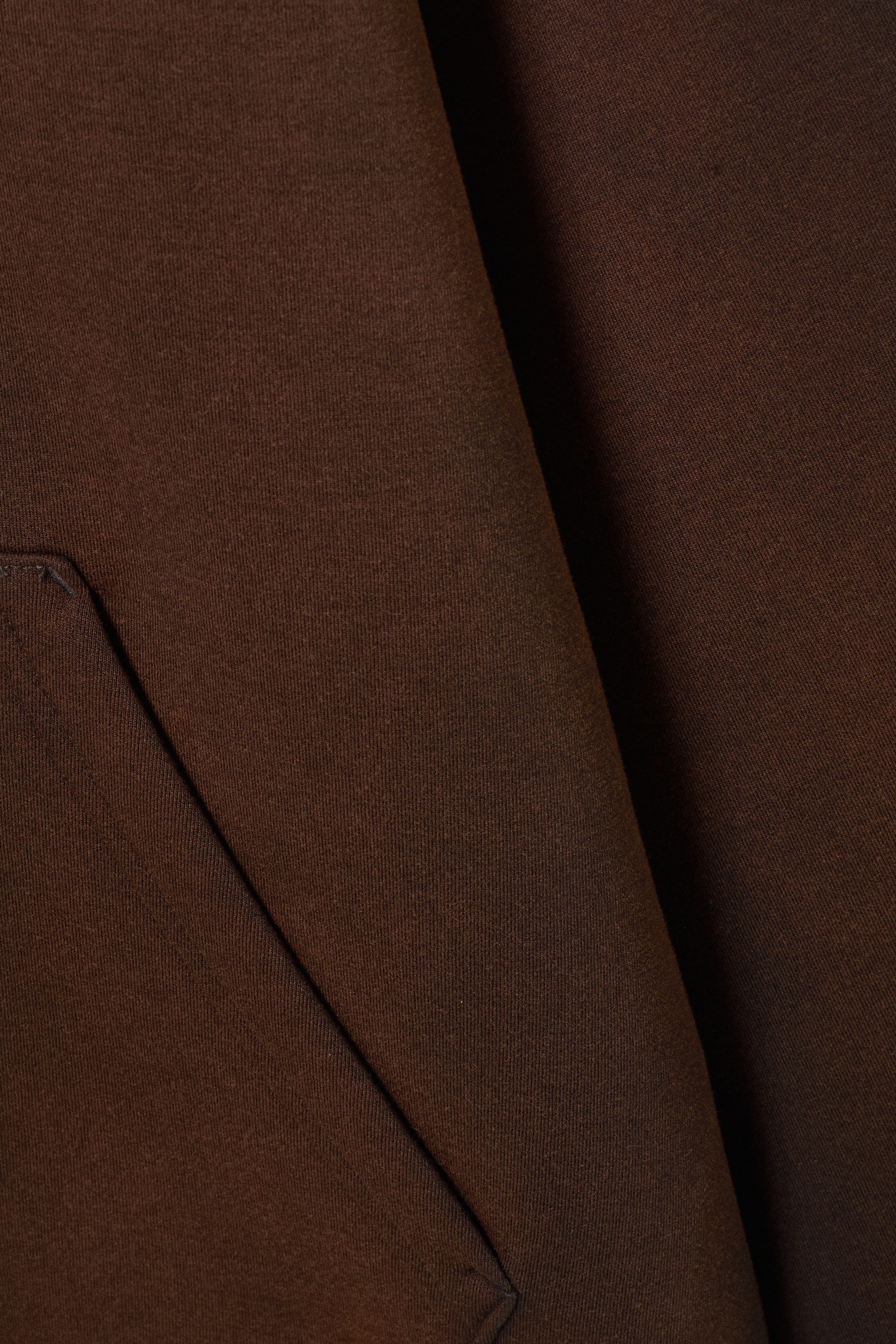 Washed Dark Brown - Simon Washed Scuba Zip Hoodie - 6