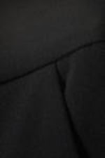 Black - Knee Length Suiting Shorts - 1
