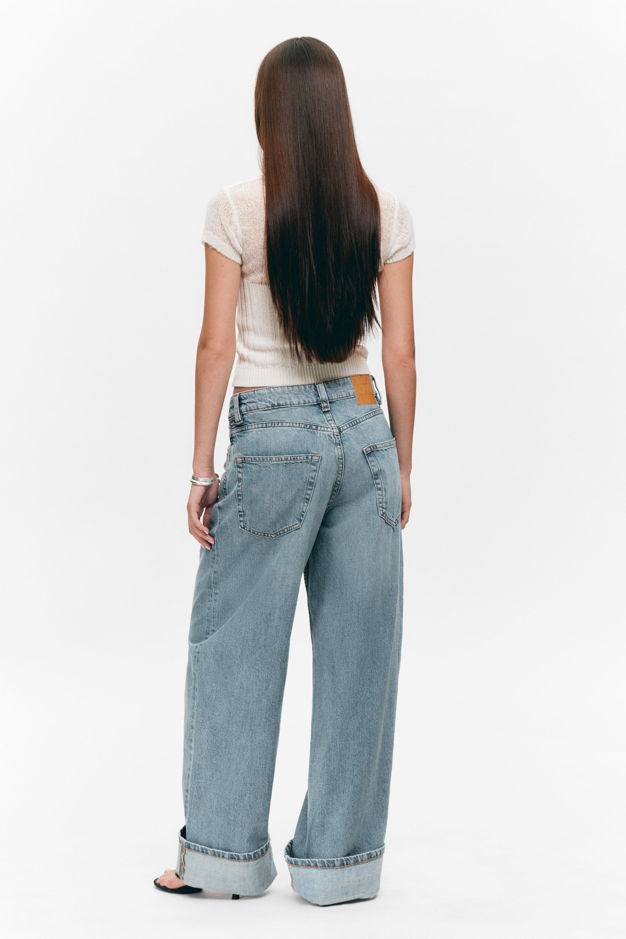 Chaos Blue - Light Blue - Peggy Low Rise Loose Baggy Leg Jeans - 2