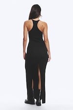 Black - Racerback Jersey Maxi Dress - 3