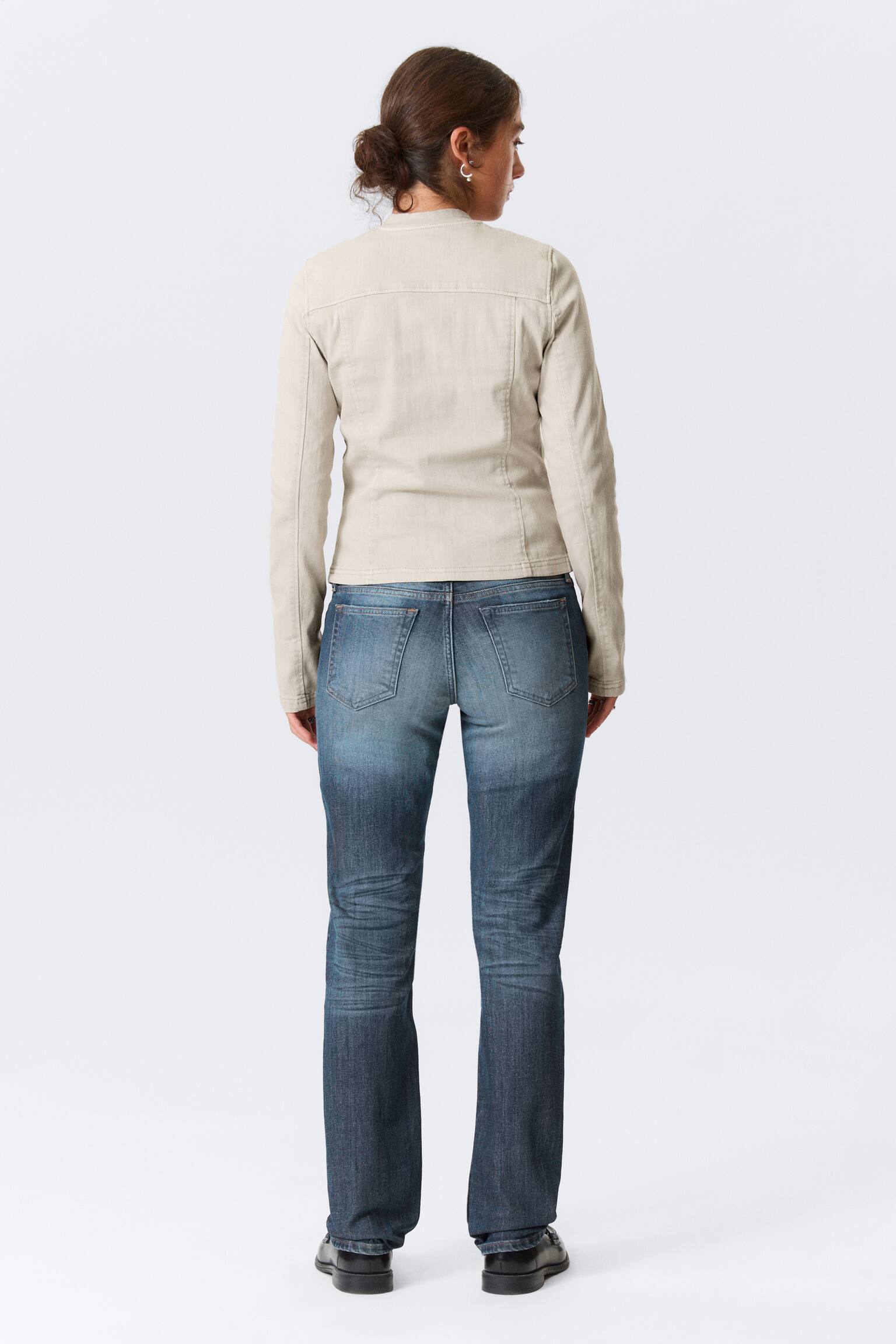 Дънки Neptune с ниска талия и прав крачол - Blue Hymn - Средно синьо/Black Rinse - Черно - 6