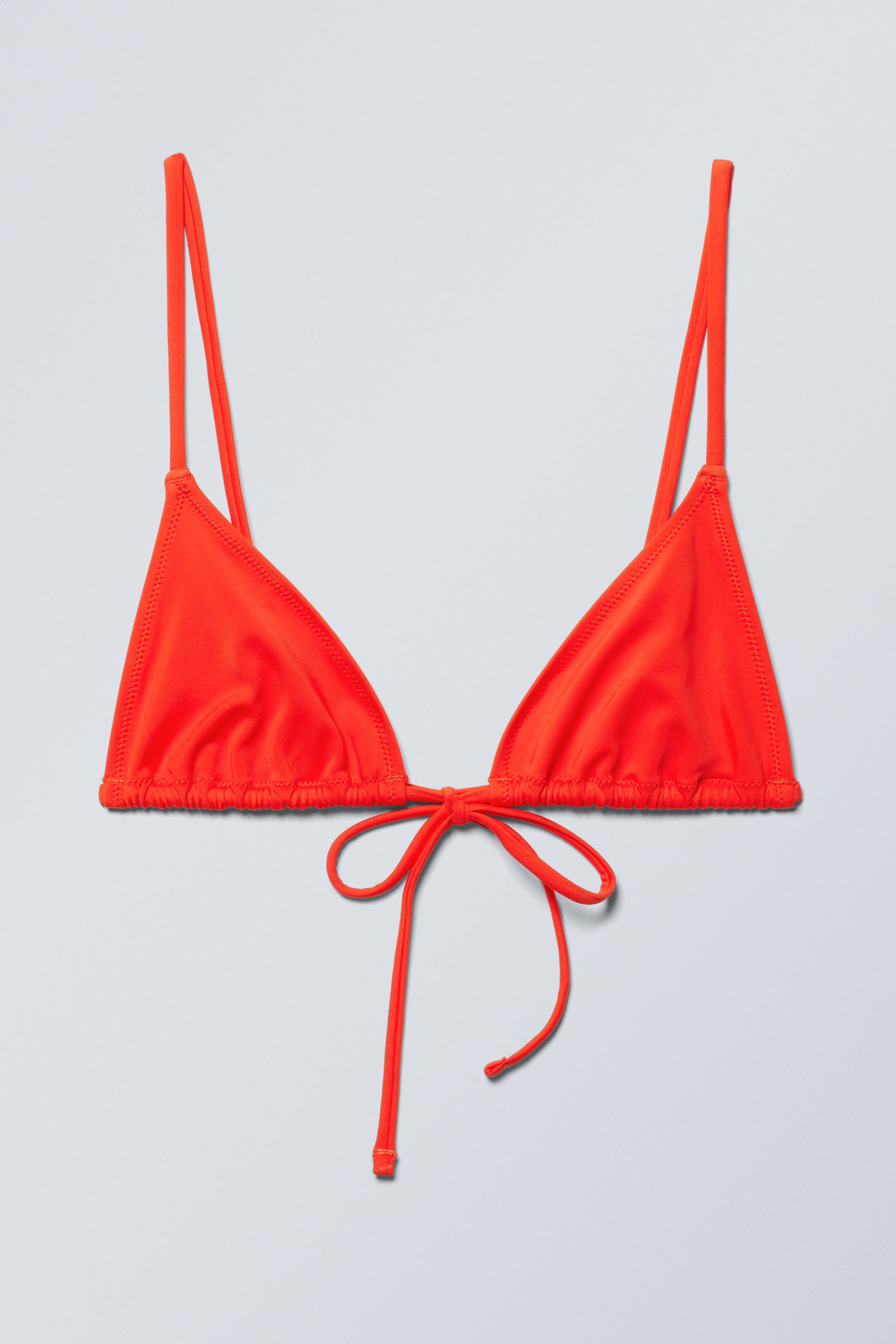 Leuchtend Orange - Triangel-Bikinioberteil - 0