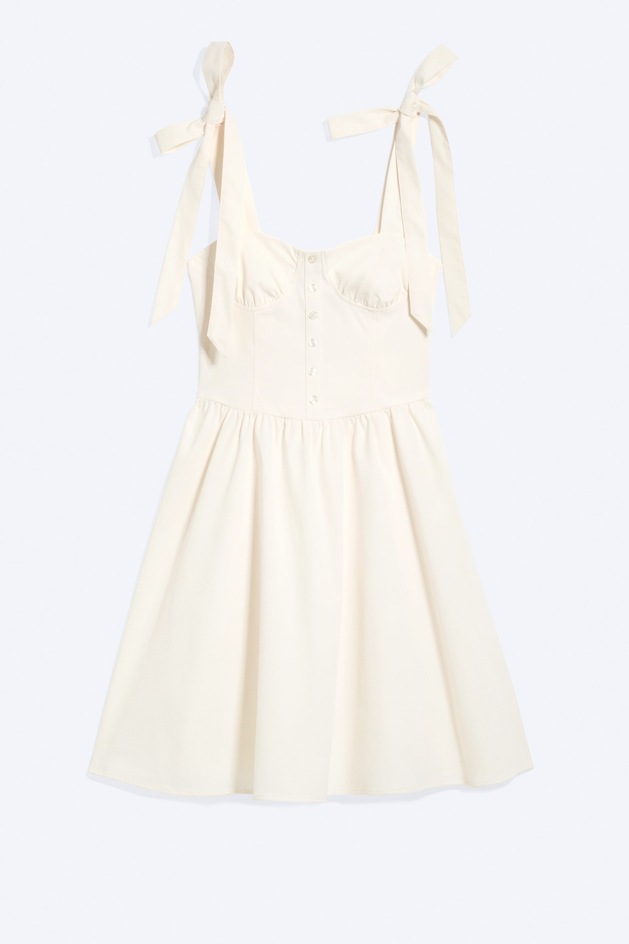 corset dress - Dusty White | Monki WW