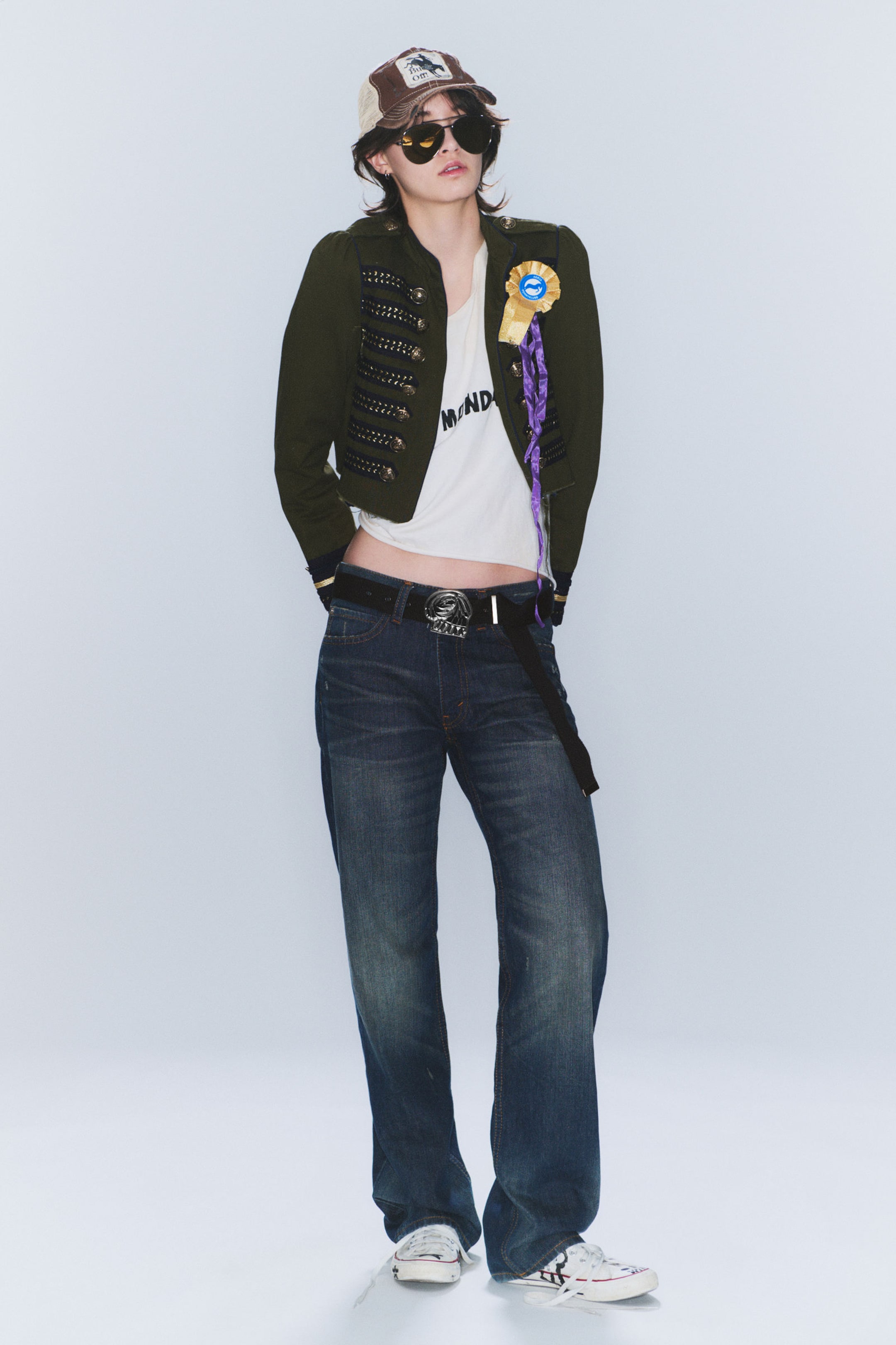 Blues - Dunkelblau - Anti – Unisex-Jeans mit niedrigem Bund - 3