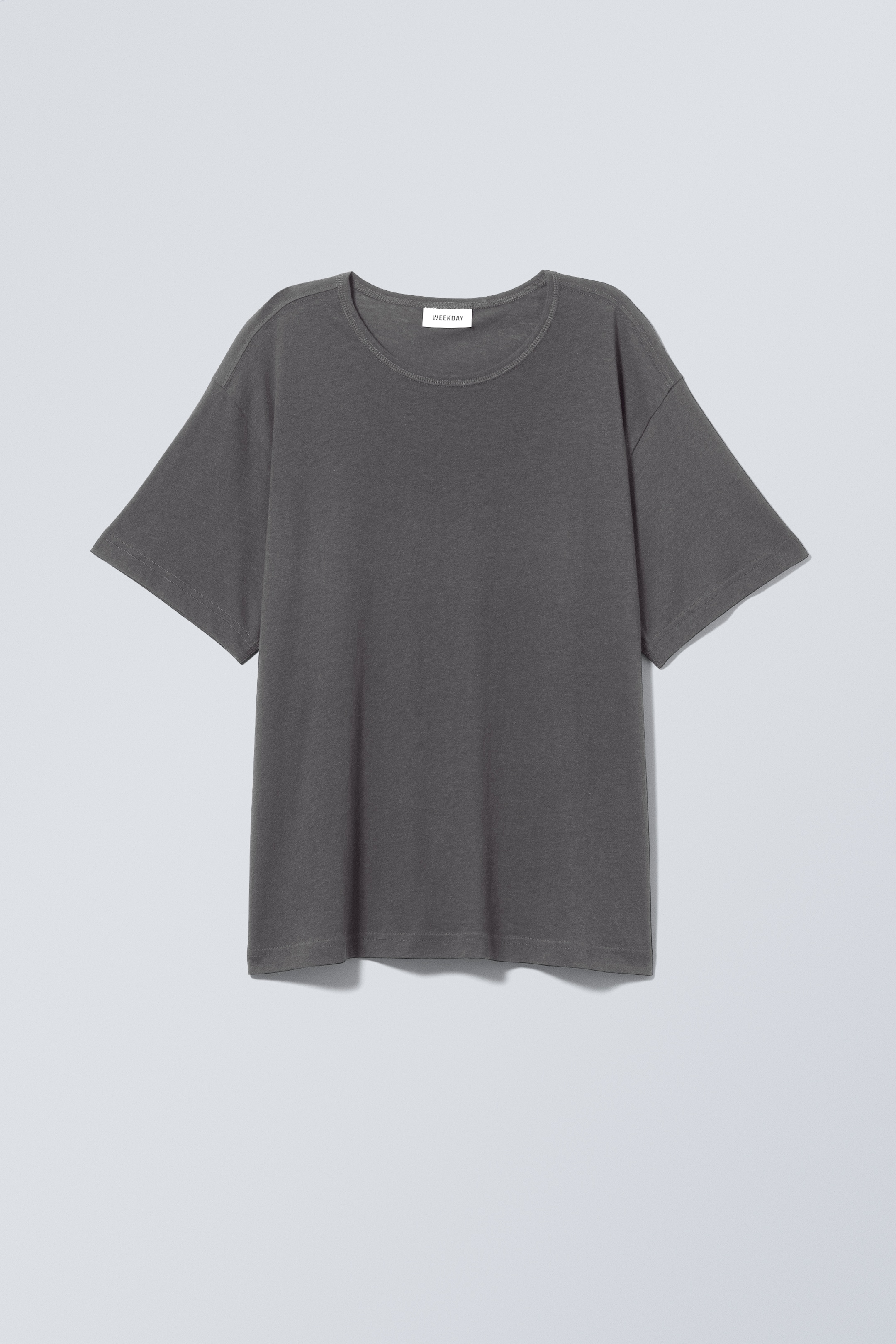 Vis større bilde: Boxy avslappet t-skjorte - Mørk grå - DAME | H&M NO 1
