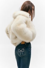 Off-white - Faux Fur Zip Jacket - 6