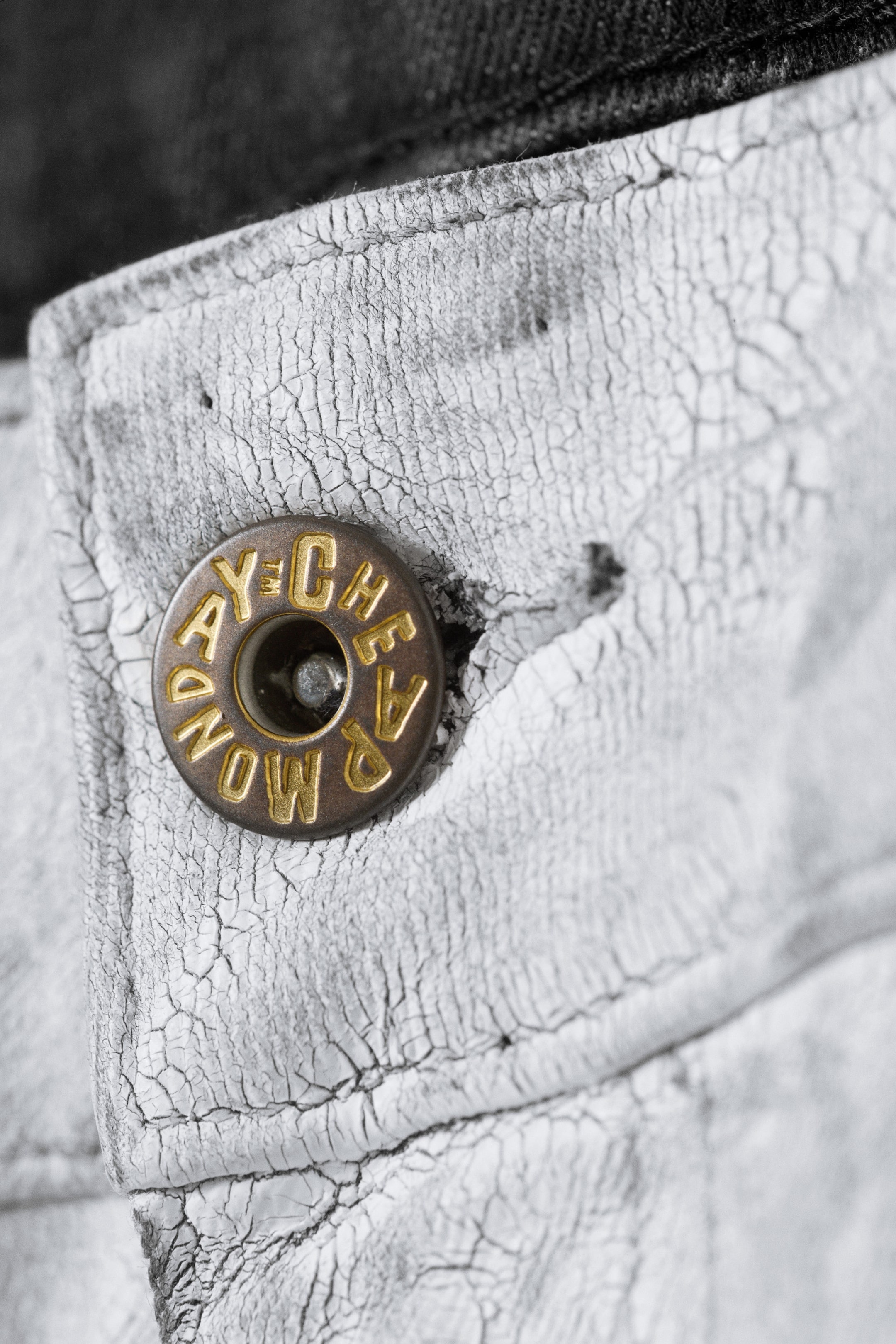 Vit - Sleezie Low Waist Skinny Cracked Jeans - 5