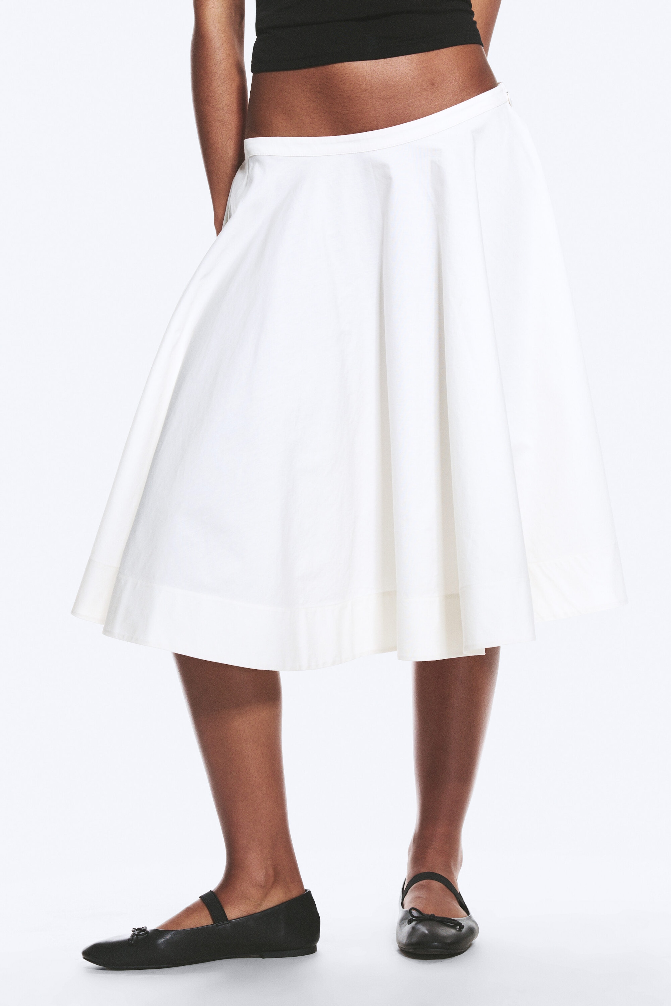 Dusty White - Cotton Circle Skirt - 2