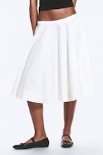 Dusty White - Cotton Circle Skirt - 1