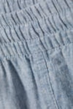 Dusty Blue Melange - Relaxed Linen Blend Trousers - 1