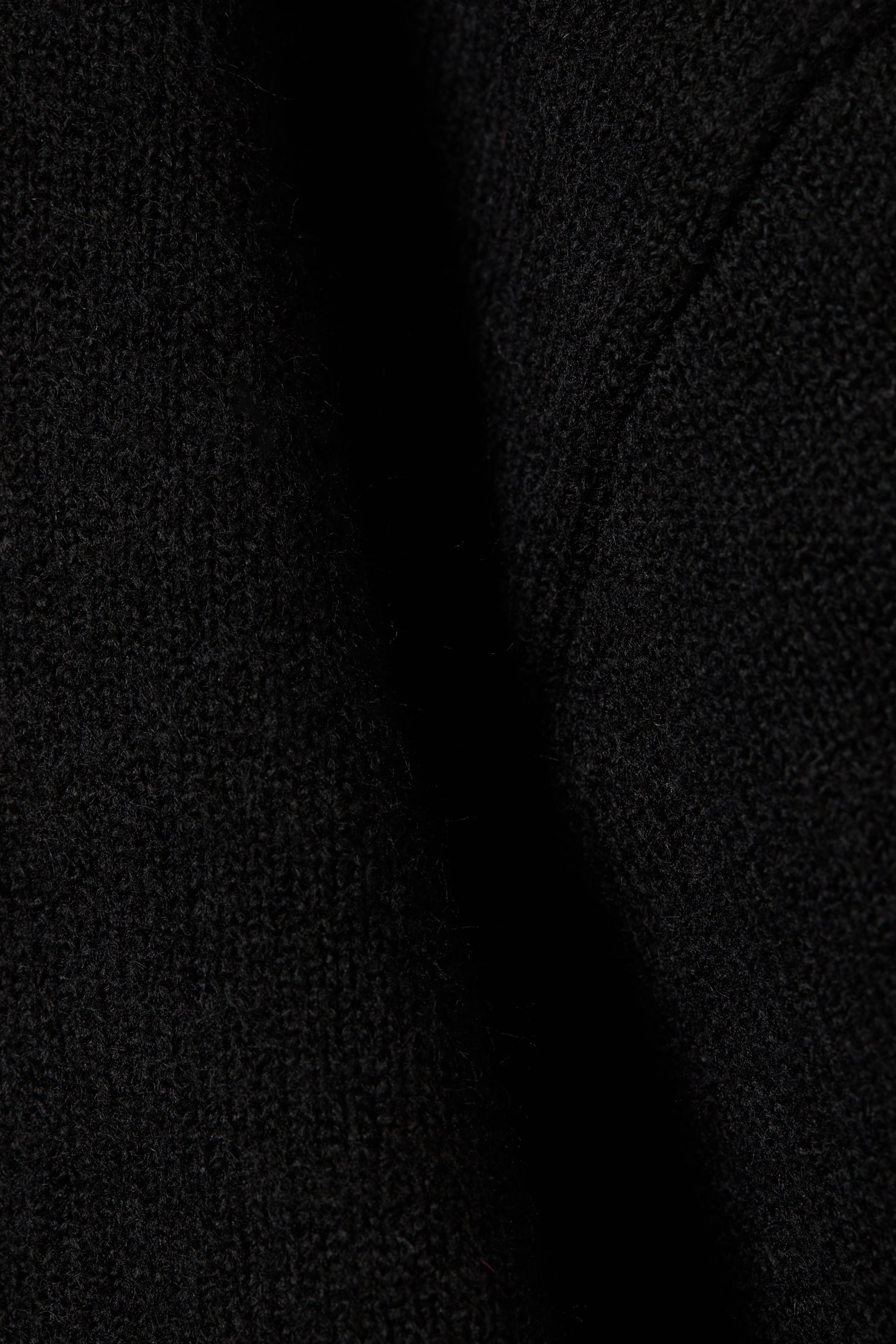 Noir - Sweat à capuche en maille décontracté - 7