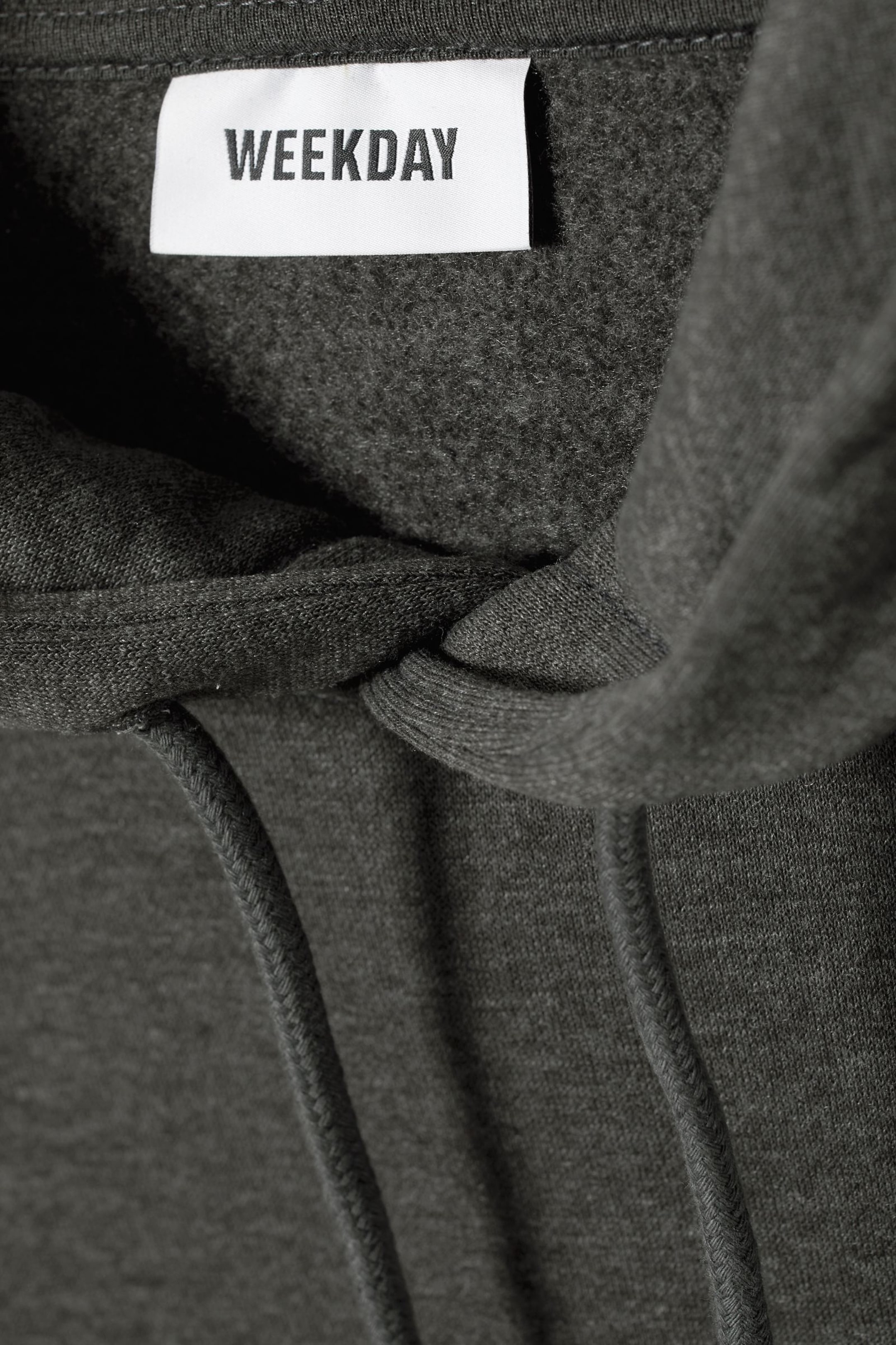 Dunkelgrau - Klassischer, mittelschwerer Hoodie - 1