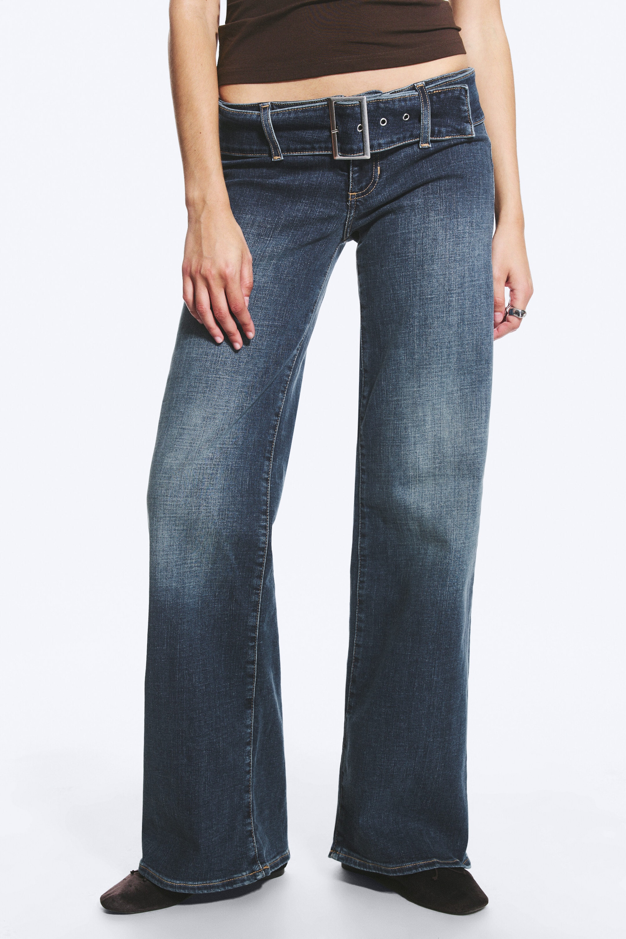 Tune Blue - Dunkelblau - Willow Low Waist Loose Flared Jeans - 2