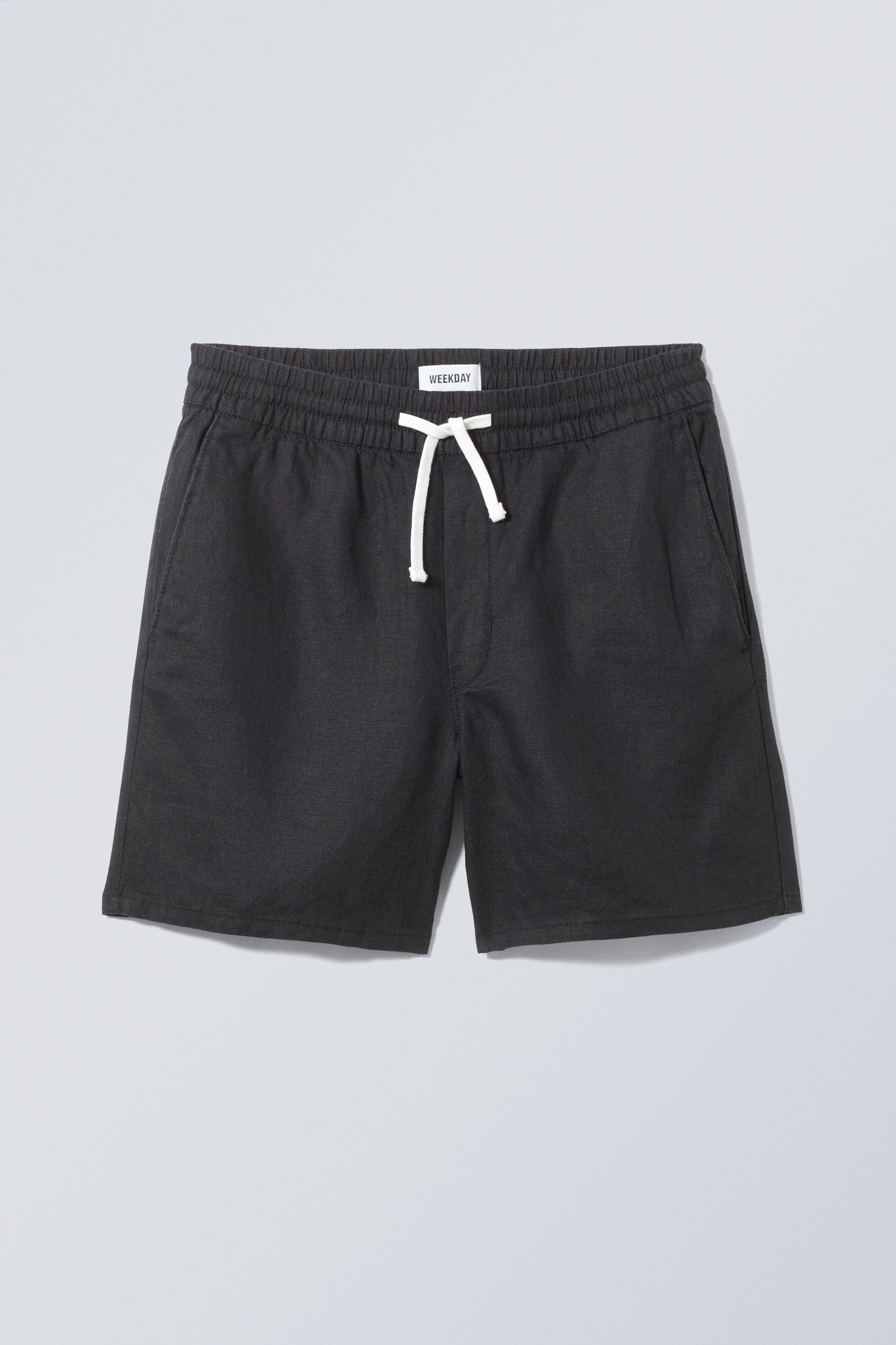 Schwarz - Leinenshorts Olsen - 1