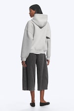 Grau meliert - Oversized Scuba-Zip-Hoodie - 2