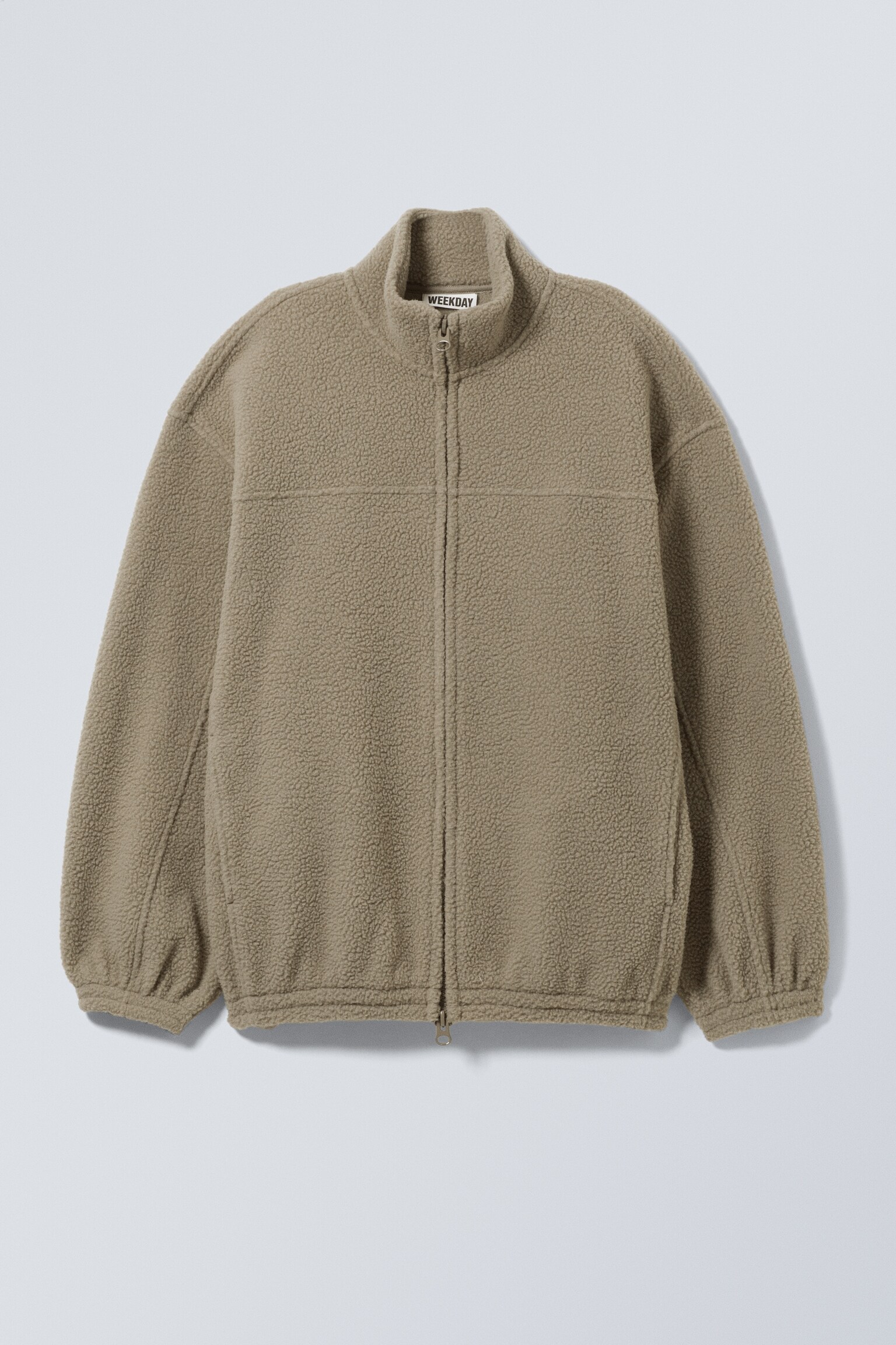 Fleece Zip Jacket - Dusty Mole/Sötétzöld/Sötétszürke melanzs