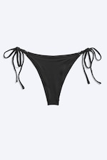 Black - Tie bikini bottom - 0