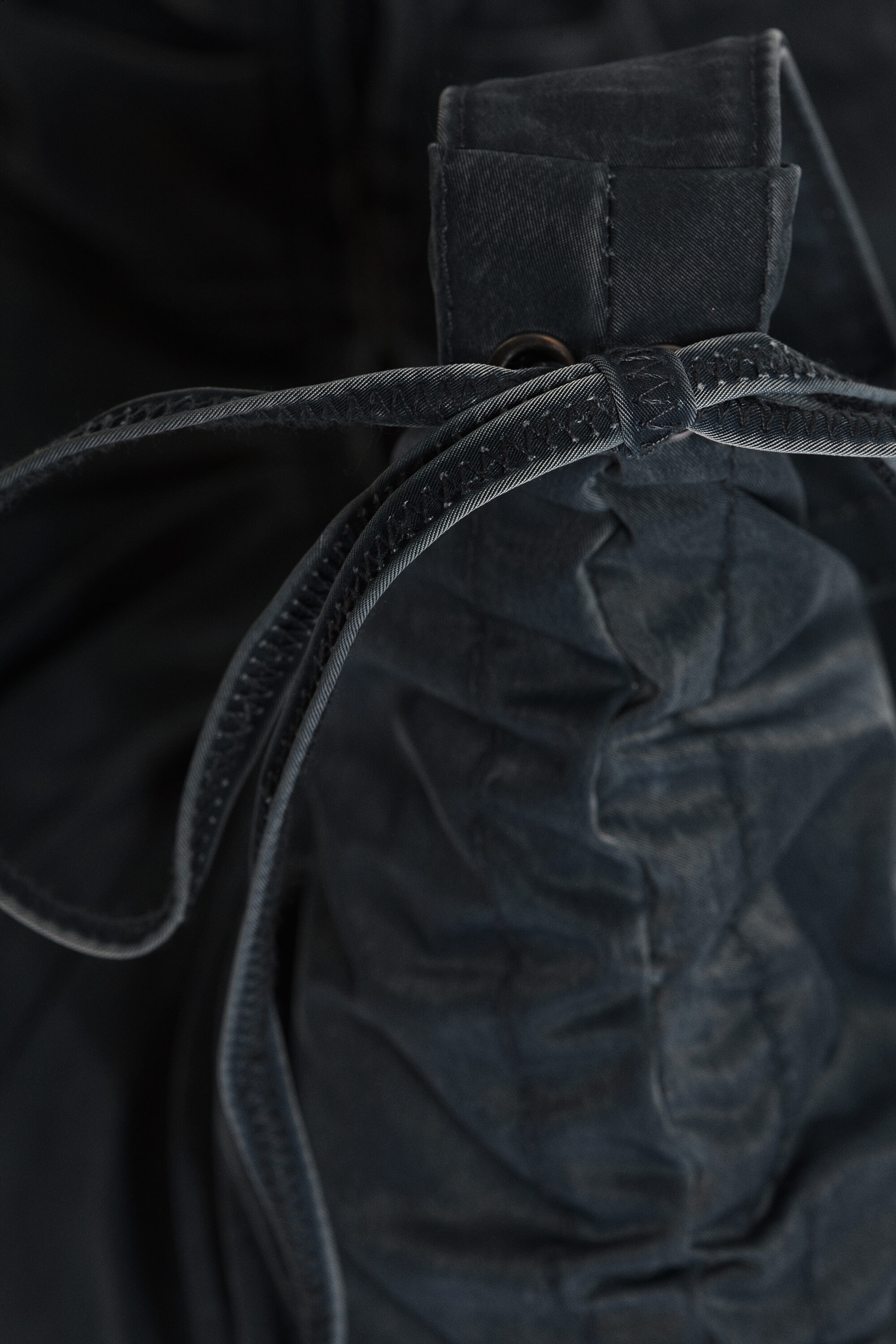 Dark Blue - Ruched Crossbody Bag - 4