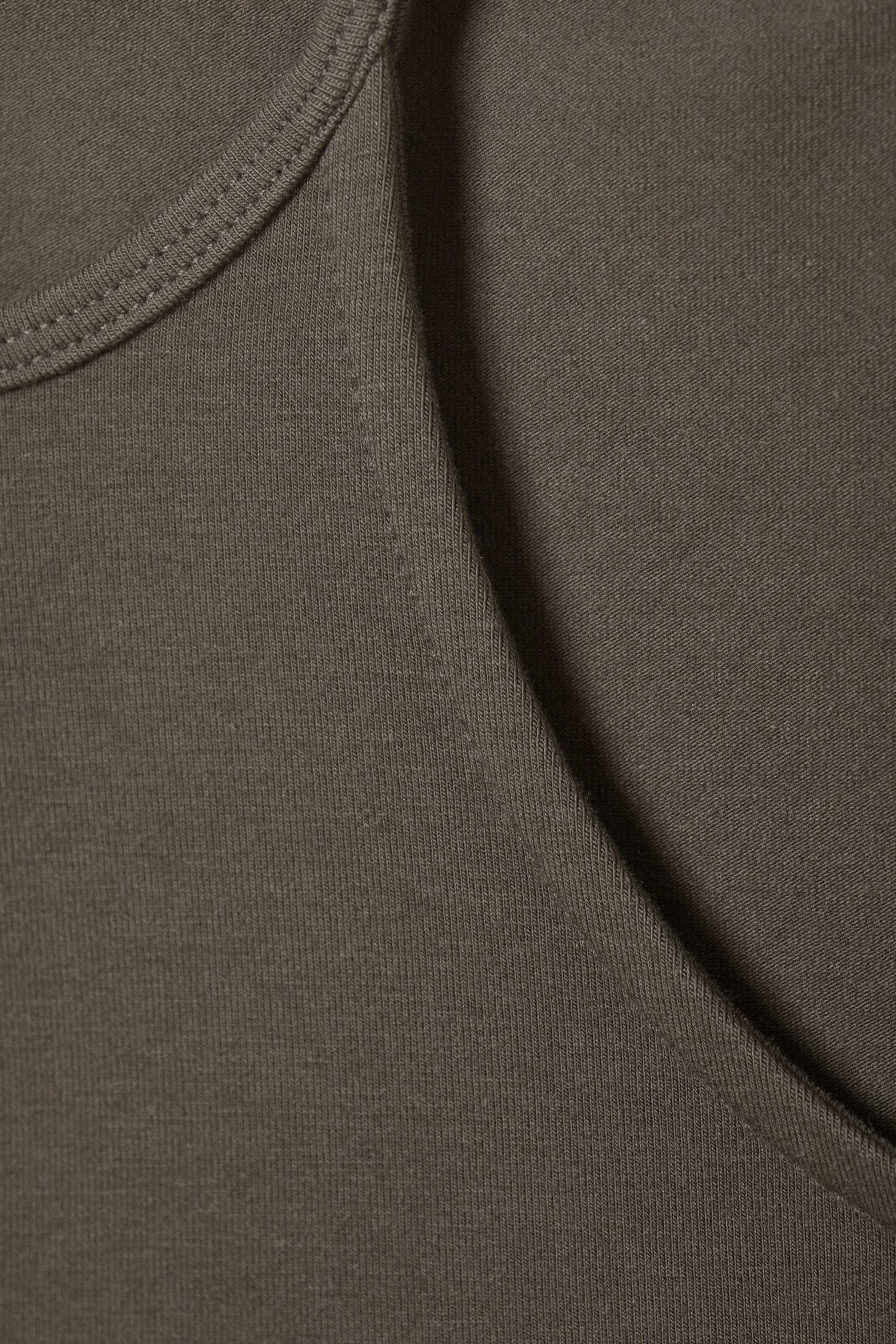 Dark grey - HALTERNECK SHORT SLEEVE TOP - 2