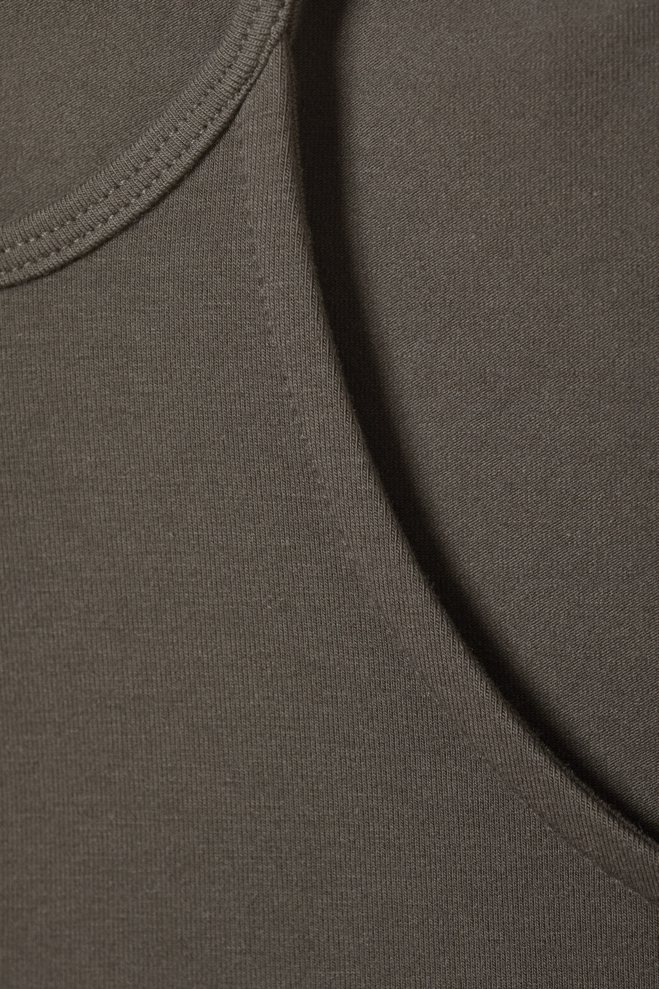 Dark grey - HALTERNECK SHORT SLEEVE TOP - 1