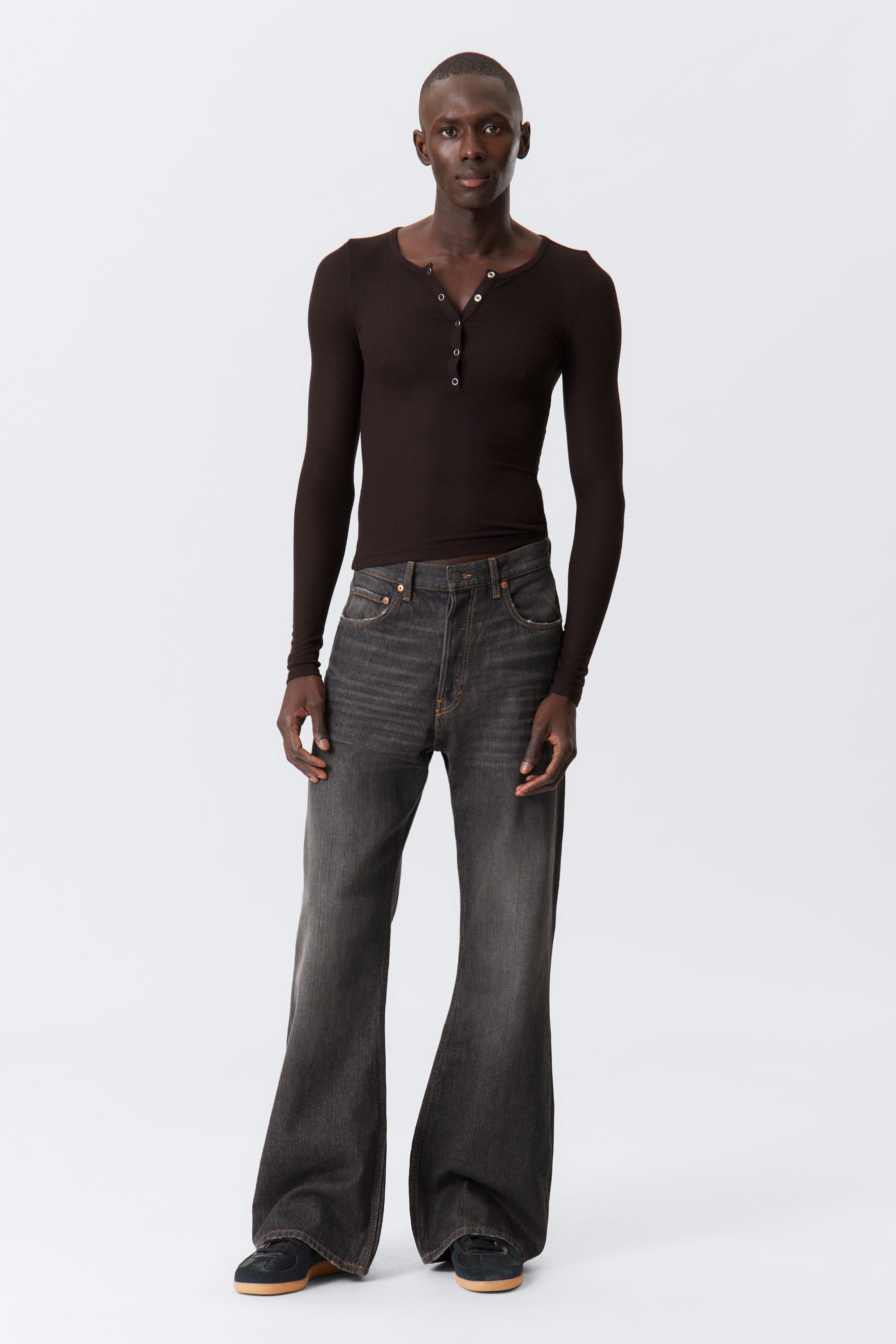 Time Loose Bootcut Leg Jeans - Ash Black - Black/Deep Ocean Blue - Dark Blue/Mine Blue - Medium Blue