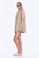 Beige - Mini-overgooier van katoenen canvas - 2