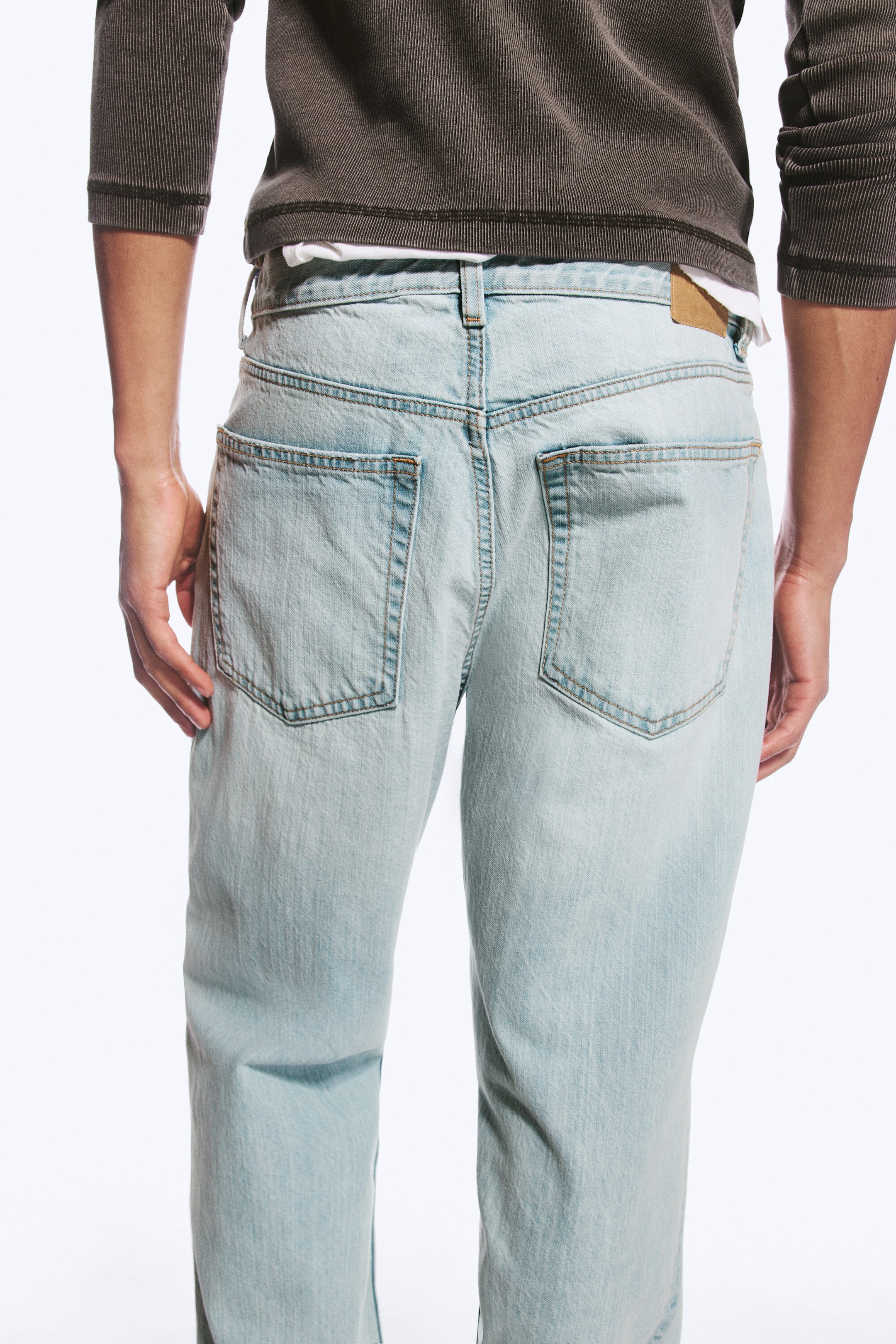 Ghost Blue - Light Blue - Mercury Mid Rise Relaxed Bootcut Jeans - 9