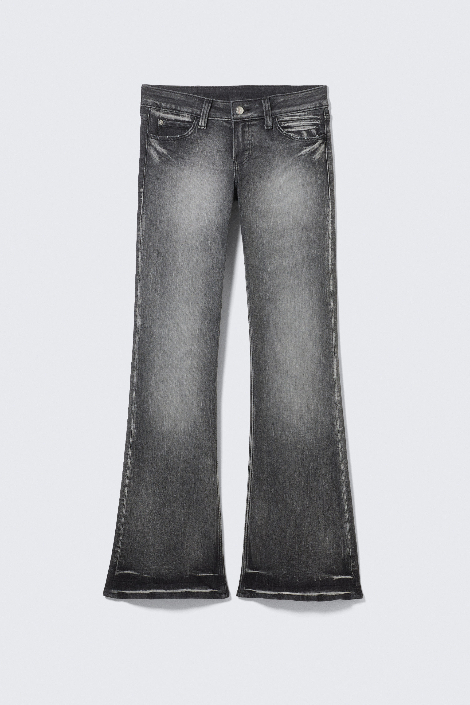 Black Moon - Grau - Booty Bei – Low Waist Skinny Bootcut Jeans - 5