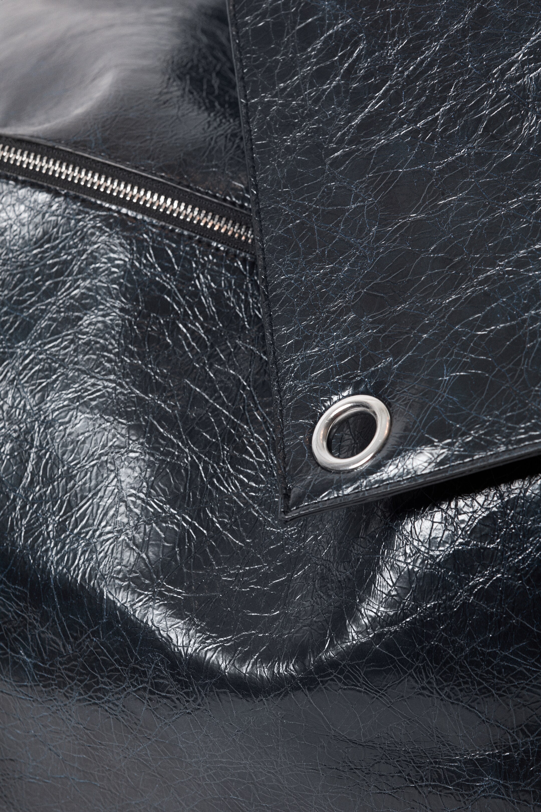 Ingrandisci l'immagine: Large Faux Leather Clutch Bag - Dark Navy Blue - DONNA | H&M CH 3
