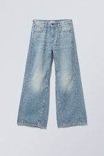 Seventeen Blue - Lichtblauw - Solar Cut Loose Wide Jeans - 0