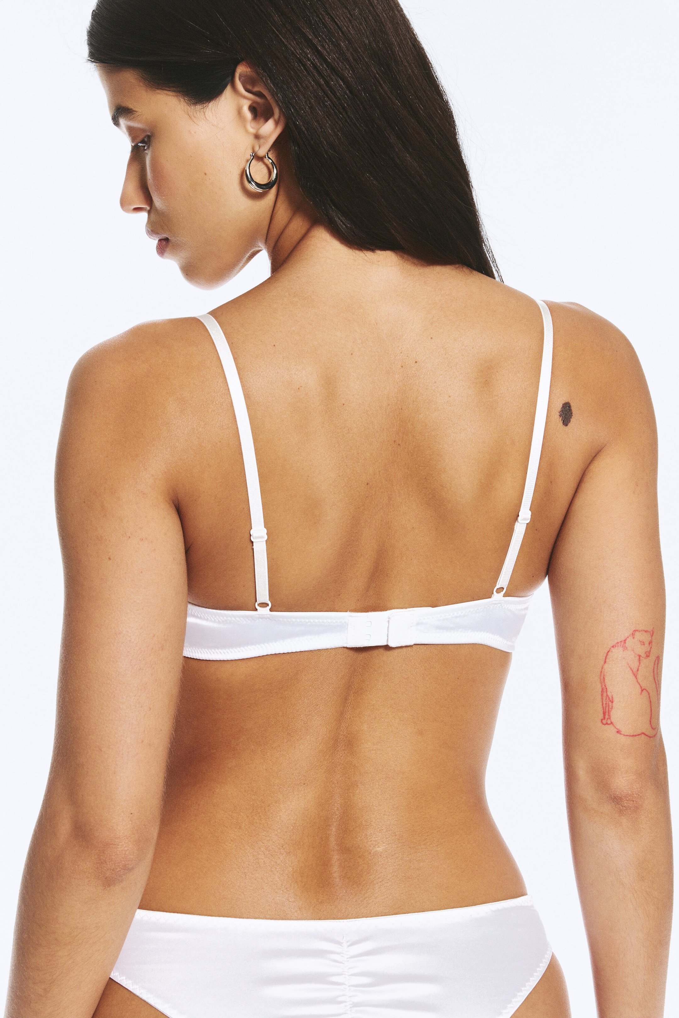 Satin Blanc - Soutien-gorge balconnet à armatures - 2